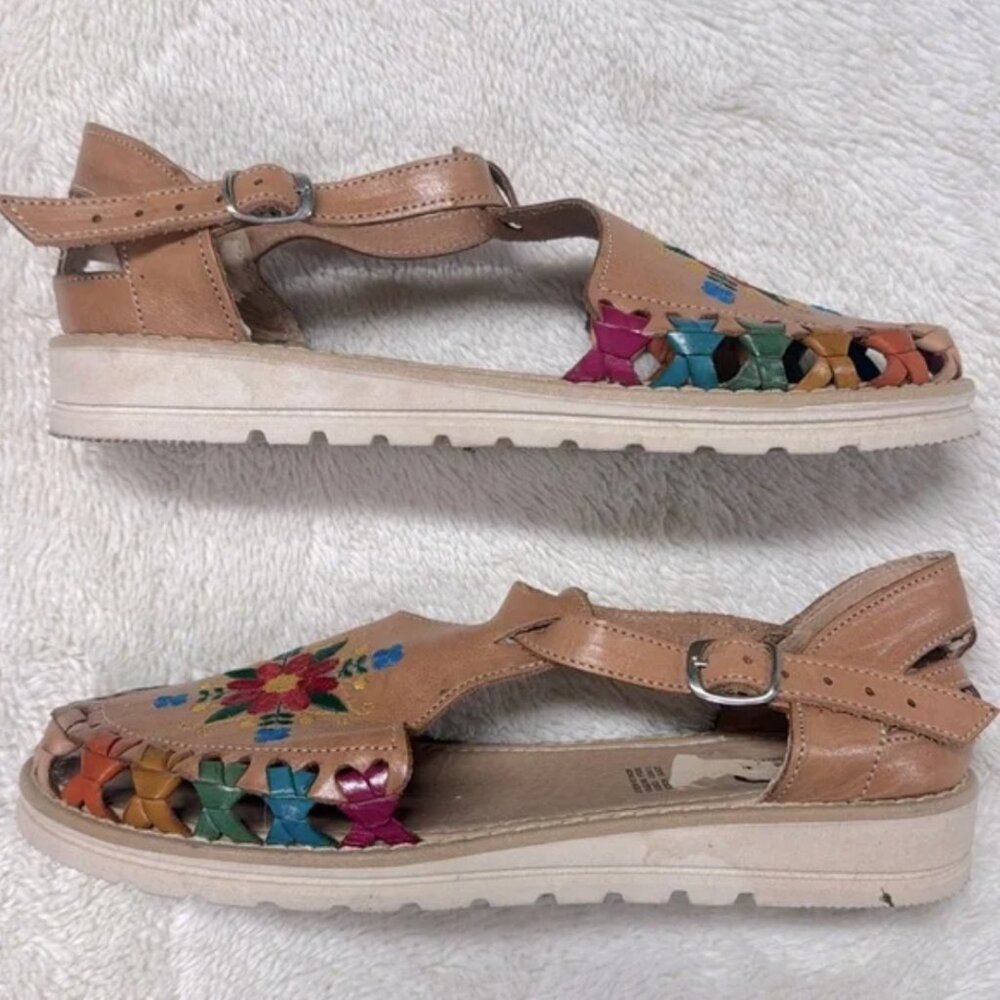 Colorful Embroidered Huaraches - Picture 6 of 9